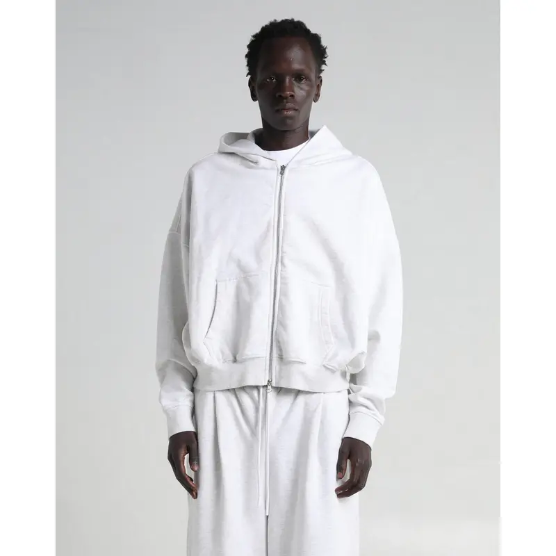 PERVERZE★ Double Hole Sweatshirt / White Hoodie with a chrome double ziper - TikTok Shop