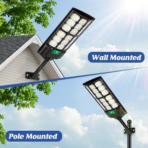 cvcpbu Newest Solar Street Light IP65 Waterproof Eco-Friendly Lighting with Motion Sensor & Remote Control 360 SMD LEDs Adjustable Angle Dusk to Dawn for Commercial Areas cvcpbu Newest Solar Street Light IP65 Waterproof Eco-Friendly Lighting with Motion Sensor & Remote Control 360 SMD LEDs Adjustable Angle Dusk to Dawn for Commercial Areas