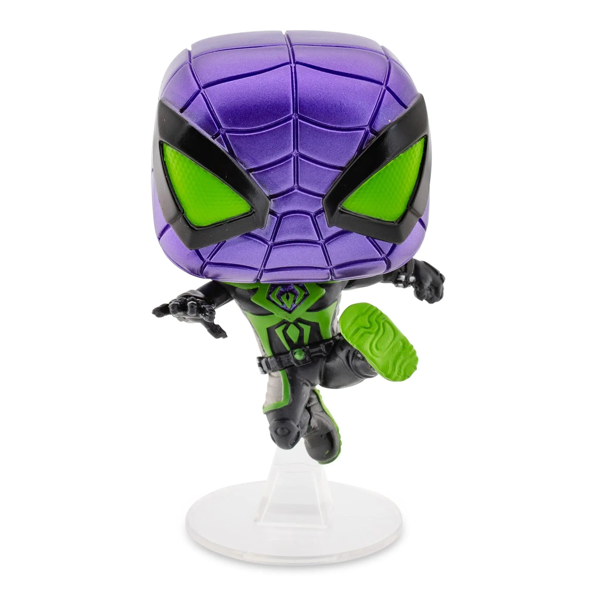 Marvel Spider-Man Funko POP Vinyl Action Figure - Miles Morales, Purple Reign Suit, Spider-Themed Collectible Toy
