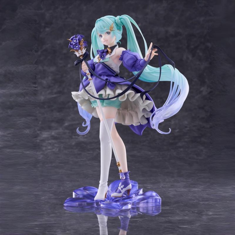 AMP+ Series Hatsune Miku 2025/2024 Birthday Party Ver. PVC Anime Figure Official Figurine Collectible Model Table Ornament Fan Collection Holiday & Birthday Gifts