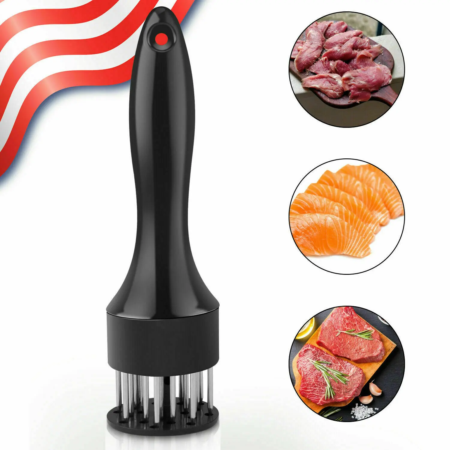 1/2 PCS Stainless Steel Manual Meat Tenderizing Needles, Practical Kitchen Marinating Tool, Great for Steak & Chicken, Suitable for Home Cooking, Campfires and BBQ Parties, Durable Essential Kitchenware for Tenderizing Meat and Boosting Flavor Absorption