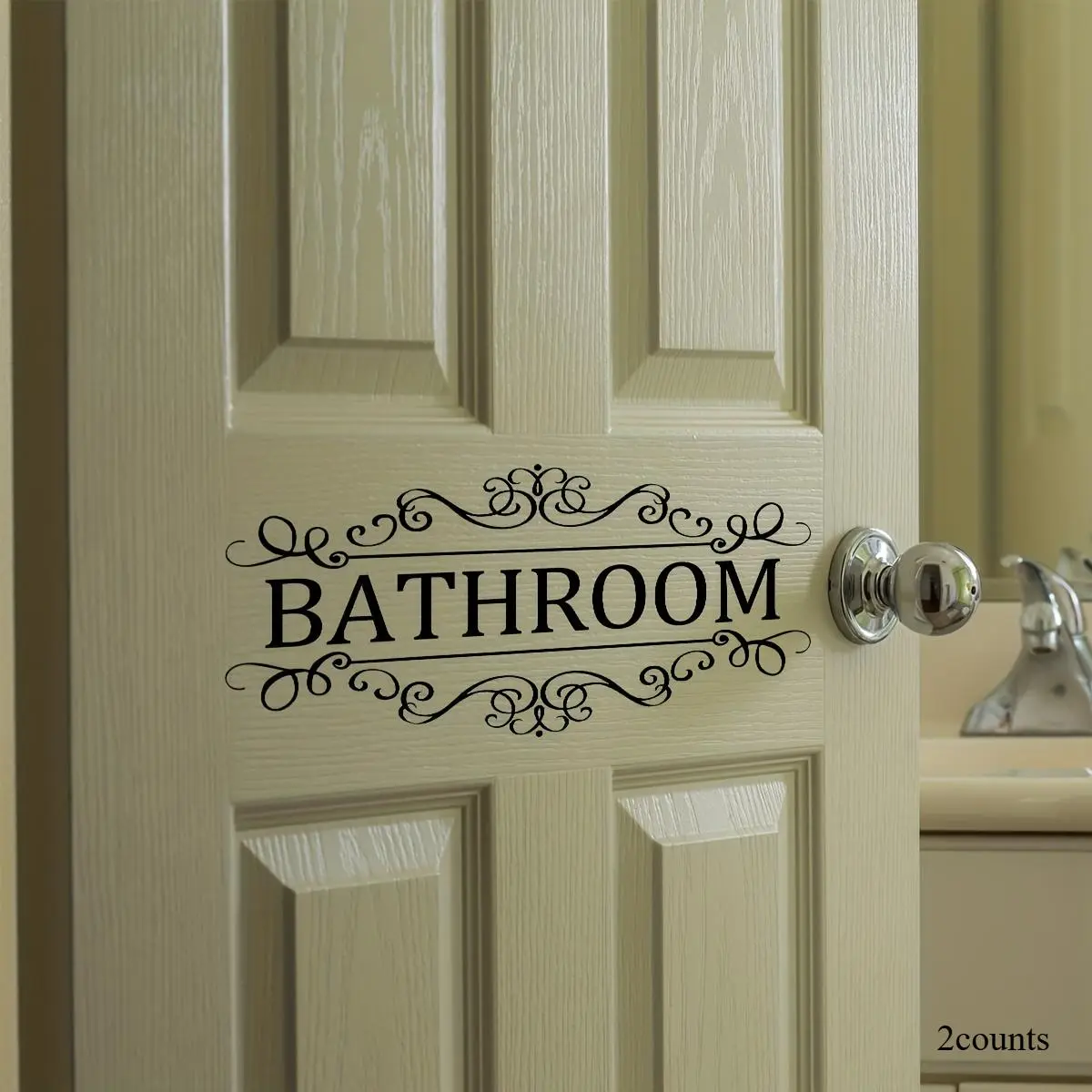 Inspirational Wall Sticker, 2 Counts Removable Self-adhesive Wall Decal, Decorative Switch Stickers for Bathroom, Living Room, Porch, and Home Decor, Interior Stickers, Sticker Decorations, Decoration Items, Door Decorations
