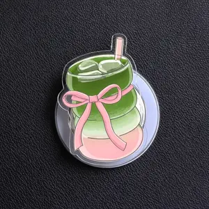 Matcha Latte Phone Grip – Girly Coquette Pop Socket for iPhone