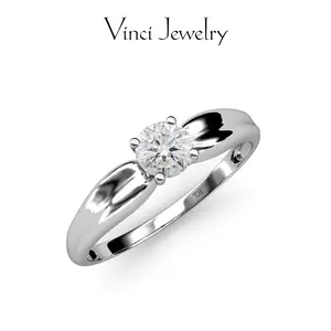 925 Sterling Silver Classic Cubic Zirconia Simple Style Ring Daily Wear