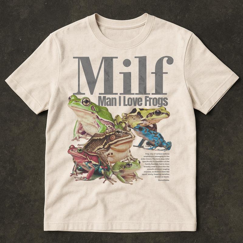 Youth and Adult Man I Love Frogs T-Shirt, Meme Frog Shirt, Vintage Style Unisex T-Shirt, Offensive Unisex Tee, Inappropriate Funny Gag Gift, Gen Z Meme Tees