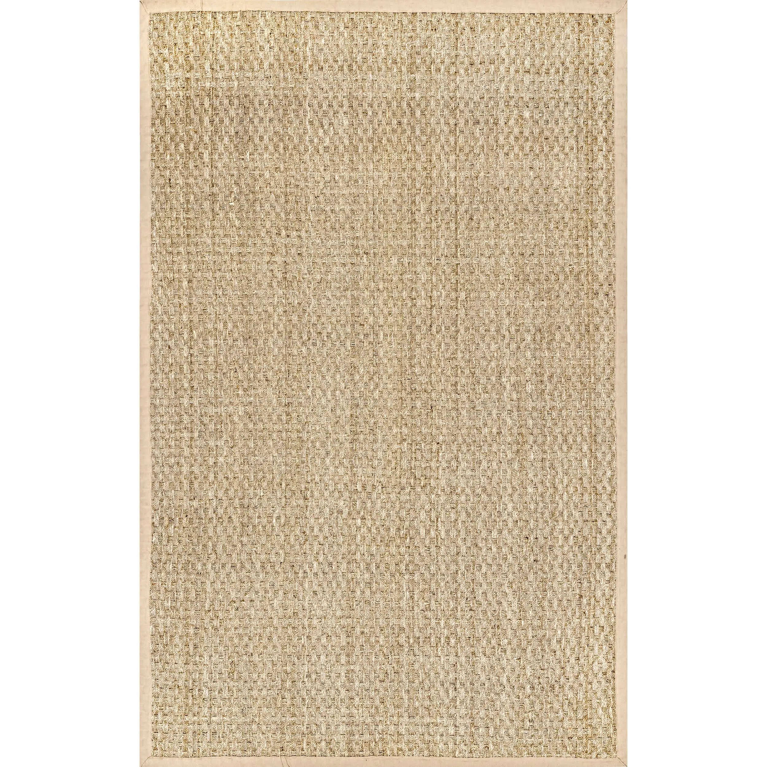 Hesse Checker Weave Seagrass Indoor-Outdoor Rug - Indoor Rugs for Living Room Decor, Farmhouse & Coastal Cool Natural Style Option, Indoor Area Rugs, Natural Area Rugs