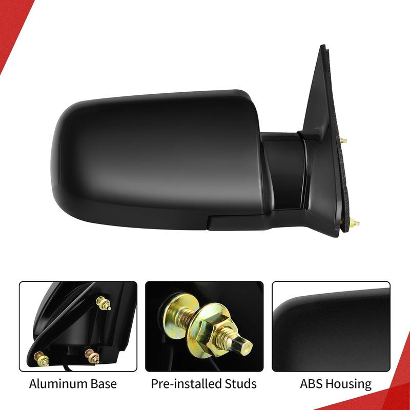 【Springtok】YITAMOTOR Right/Left Passenger Side Mirror Compatible with GMC 1988-1999 C/K 1500 2500 3500,1992-1999 Suburban 1500 2500, 1995-2000 Tahoe, Tow Mirror with Power Adjustment Manual Folding