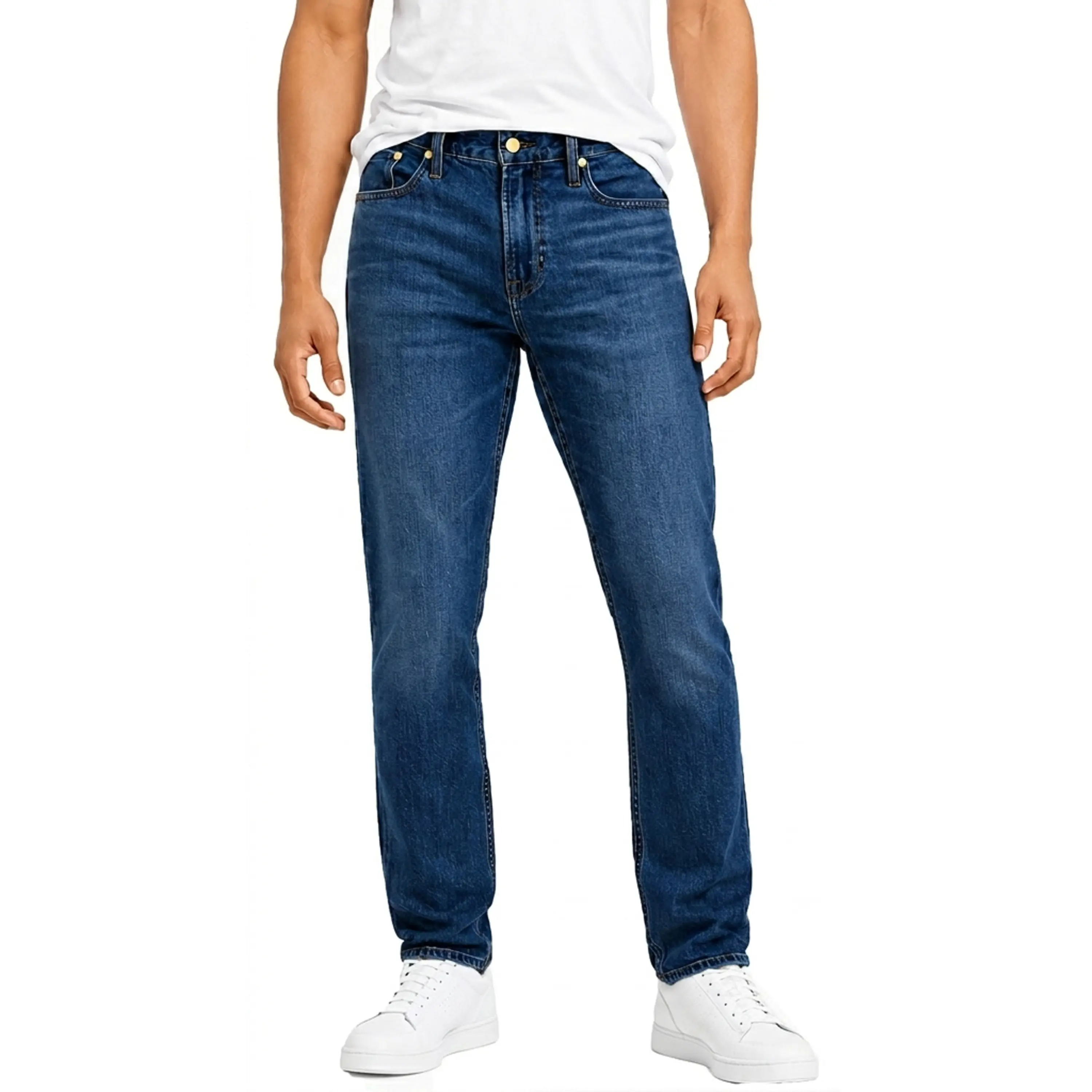 Men's Flex Stretch Slim Straight Jeans Classic Denim Menswear sophisticated polished chic look dressed down essential year round cute dress street style day to night refined breathable