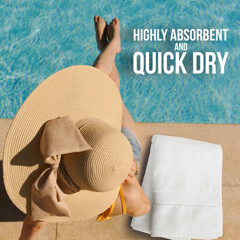 Utopia Towels Luxurious Jumbo Bath Sheets 2-Pack | Soft, Absorbent & Quick-Dry | Hotel Quality Extra Large 35x70" Towels | Bathroom Accessory Durable