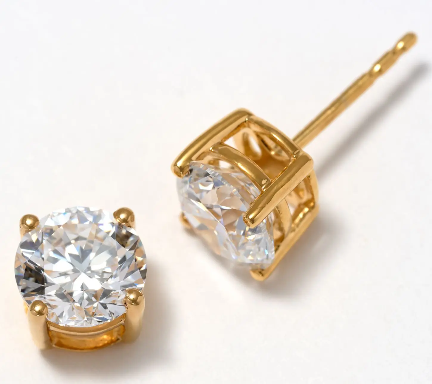 Fire Light Lab Grown Diamond 3.00 cttw Studs, Sterling Silver