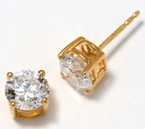 Fire Light Lab Grown Diamond 3.00 cttw Studs, Sterling Silver