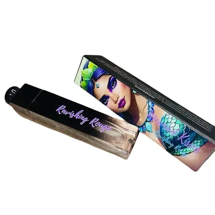 Mermaid kisses Lipgloss Clear Glossy  Makeup Glitter lip gloss Cosmetic