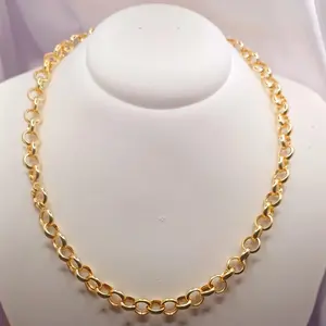 Portuguese Link Chain 8 mm in 18K Gold