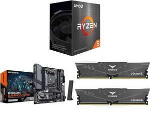 CPU Motherboard Memory Combo - AMD Ryzen 5 5500 Bundle with GIGABYTE B550M GAMING X WIFI6 and Team Group TLZGD416G3600HC18JDC01 CPU Motherboard Memory Combo - AMD Ryzen 5 5500 Bundle with GIGABYTE B550M GAMING X WIFI6 and Team Group TLZGD416G3600HC18JDC01