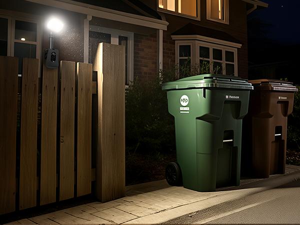 FABSTYL Solar Clip Lights with Motion Sensor,IP65 Waterproof Wireless Security Lighting for Yard, 4-Color Adjustable Outdoor Solar Flashlight with Remote Durable High Lumens 2 Pack