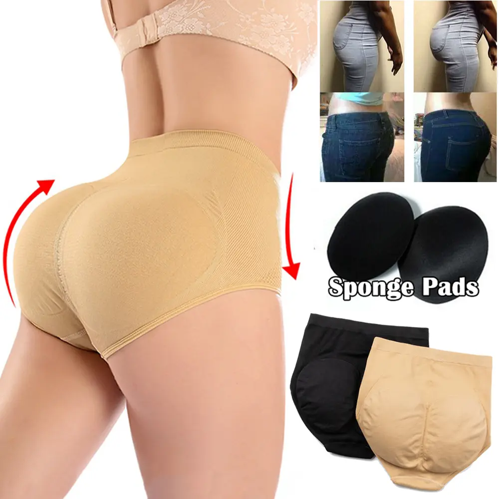 Shaper Panties for Women, Padded Butt Lifting Cheeky Briefs with Breathable Stretch Fabric for Everyday Wear