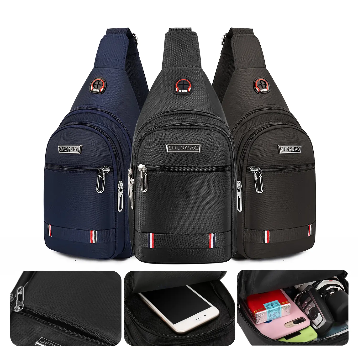 Small Sling Bag Crossbody Bags for Men Women, Chest Daypack Sling Backpack Cross Body Bag Fanny Pack for Hiking Traveling Outdoors backtoschool
