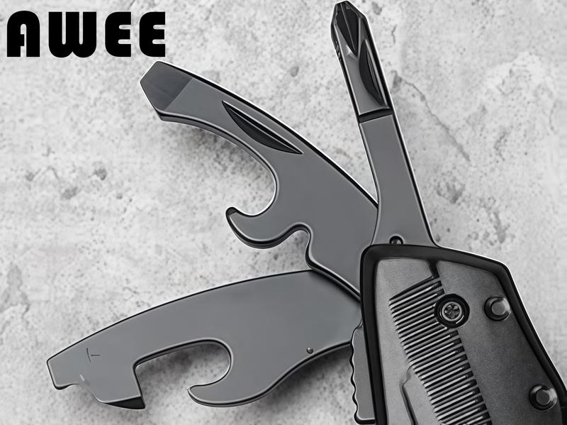 AWEE Gifts for Men,Multitool Pocket Knife with Blade,Stocking Stuffers for Men,Christmas Valentinens Day Fathers Day Birthday Gifts for Him Dad Husband,Camping,Emergency,Outdoor, knife pocket multitool Folding Stainless Steel