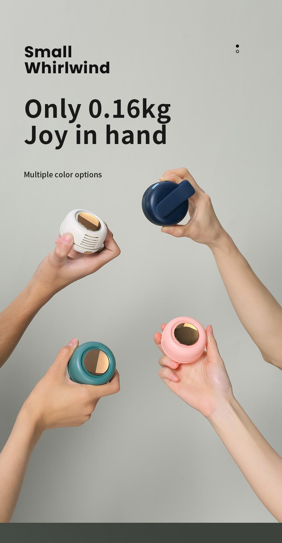 Convenient Summer Essential Mini Bladeless Fan One-Handed Operation 3-Speed Mode Adjustable Silent Clip-On Rechargeable for Outdoor Office Travel Mother's Day Gift Convenient Summer Essential Mini Bladeless Fan One-Handed Operation 3-Speed Mode Adjustable Silent Clip-On Rechargeable for Outdoor Office Travel Mother's Day Gift