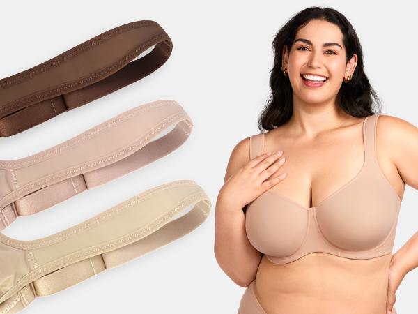 HSIA Joan Comfortzone Plus Size Soft Unlined T-Shirt Full Coverage Unpadded Underwire Minimizer Bra Everyday Bra Womenswear