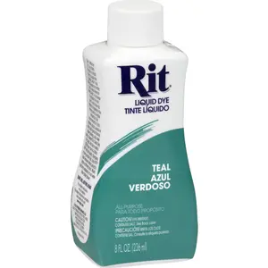 Rit Teal 8 oz Liquid Fabric Dye for Clothing Décor & Crafts