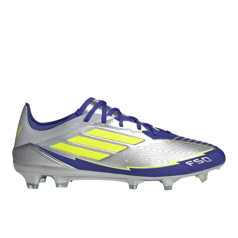 adidas Mens F50 Pro Messi Firm Ground Soccer Cleats  - Silver, Yellow