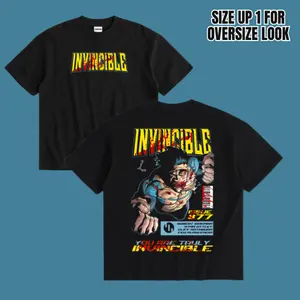 Limited Edition Invincible Essential Comic Double Printed Oversize Graphic TShirt ,Hoodie & Sweatshirt Inspired comic , TV Show Graphic Top Cotton Gift T-Shirt For Comic Lover,perfect for streetwear gift for all, Gift T-Shirt For Movie Lover