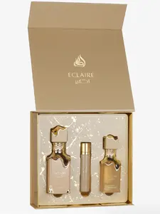 Lattafa Eclaire 3-Piece Luxury Gift Set | Eau de Parfum 100 ml, Travel Spray 12 ml & Fresh Hair Mist 50 ml