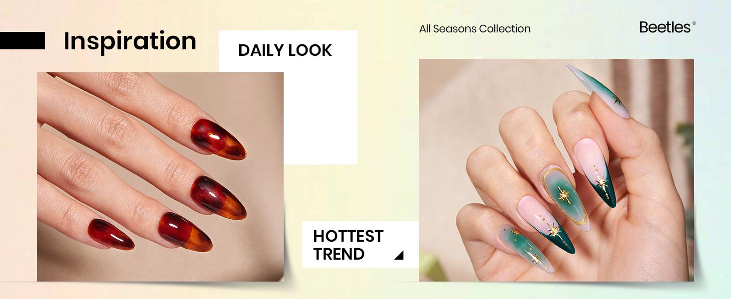 beetles Jelly Gel Polish Set, 36Colors Jelly Pink Milky with Base Coat Glitter Top Matte & Stars Top Coat Red Crystal Ice Collection DIY at Home Nails Salon Gifts for Her Manicure Cosmetic Easter'sGift Cutics