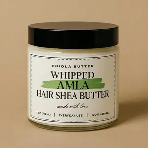Whipped Amla Hair Shea Butter - 100% Natural, Suitable for Hair Care, Ideal for Styling