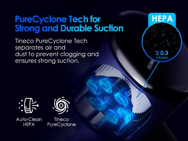 TINECO PURE ONE Station Pet Cordless Stick Vacuum Cleaner, Station with Self-Clean, ZeroTangle Brush for Pet Hair, Hard Floor, Carpet, Tile, Pet Grooming, Lightweight, Handheld Vacuum