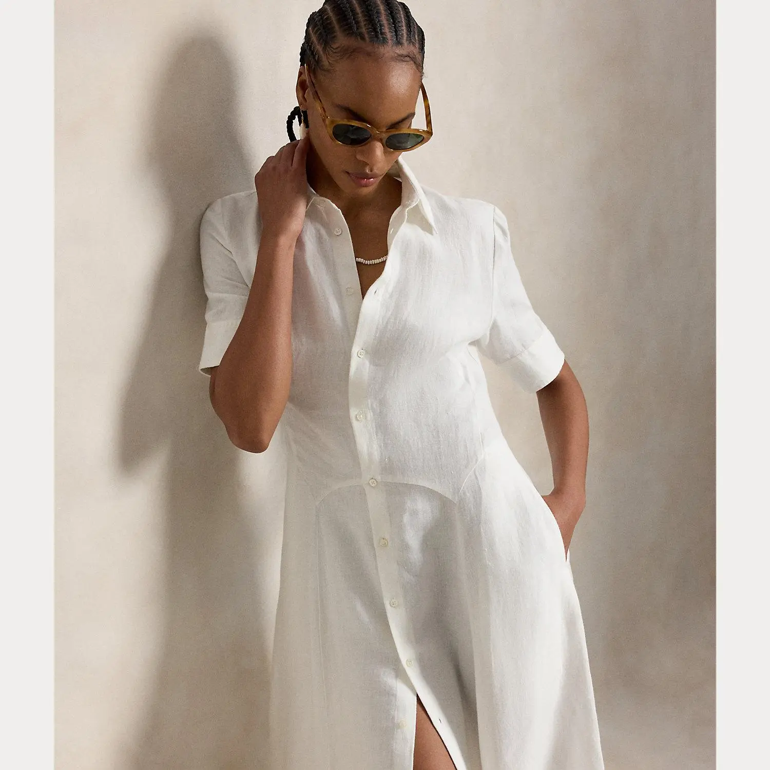 Polo Ralph Lauren - Linen Paneled Shirtdress