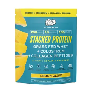 STACKED Grass Fed Whey + Colostrum + Collagen  Lemon Glow