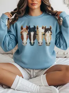 Hold Your Horses ~ Unisex Crewneck Sweatshirts Printed in the USA