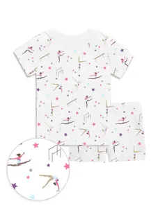 The Organic Short Sleeve Pajama Set [Gymnastics]
