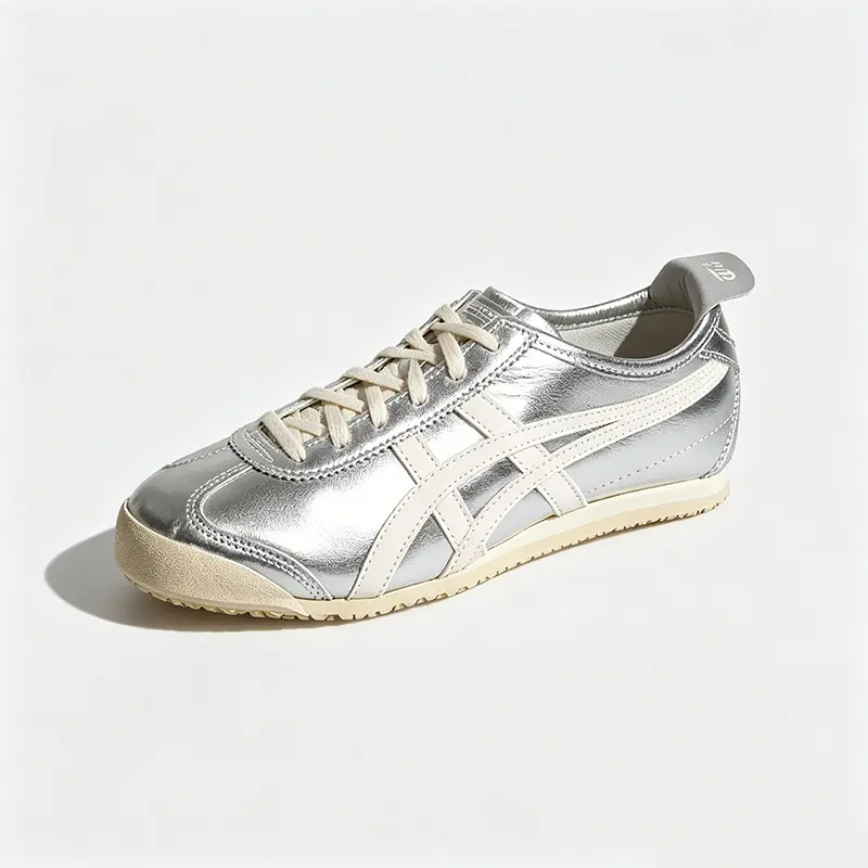 Onitsuka Tiger Mexico 66 Silver/Off White Men's and Women's Retro casual shoes