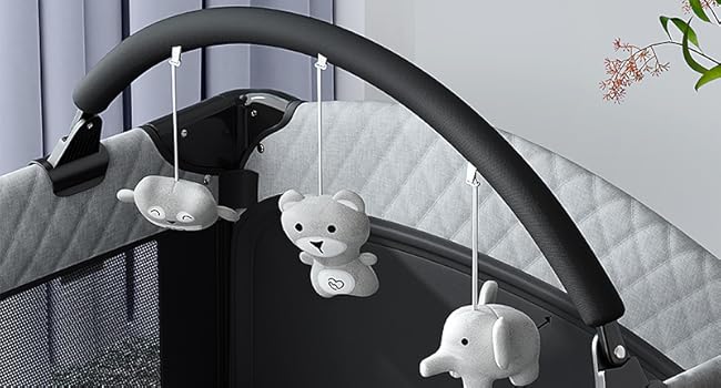 BabyBond Baby Crib 5 in 1 Foldable Baby Bassinets Bedside Sleeper,Large Playard Pack with Mattress, Storage Basket and Mosquito Net, Height Adjustable for Nursery, Ideal Chirstmas Gift for Baby, Babyshower Gift BabyBond Baby Crib 5 in 1 Foldable Baby Bassinets Bedside Sleeper,Large Playard Pack with Mattress, Storage Basket and Mosquito Net, Height Adjustable for Nursery, Ideal Chirstmas Gift for Baby, Babyshower Gift