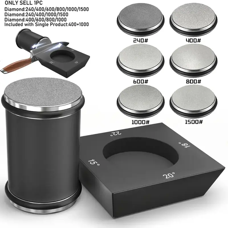 1-Piece Kitchen Knife Sharpening Tool Set, Kitchenware, Rolling Knife Sharpening Kit with Diamond and Ceramic Sharpeners, Suitable for Steel of Any Hardness, Features 12°, 15°, 20° Magnetic Angles, An Ideal Gift for Loved Ones and Friends