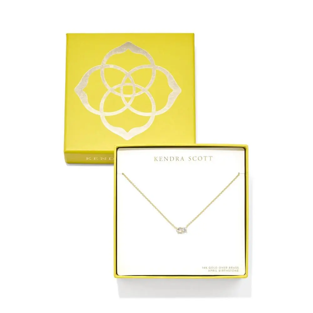 Kendra Scott Jensen Birthstone Pendant Necklace - Dichroic Glass, Amethyst, June