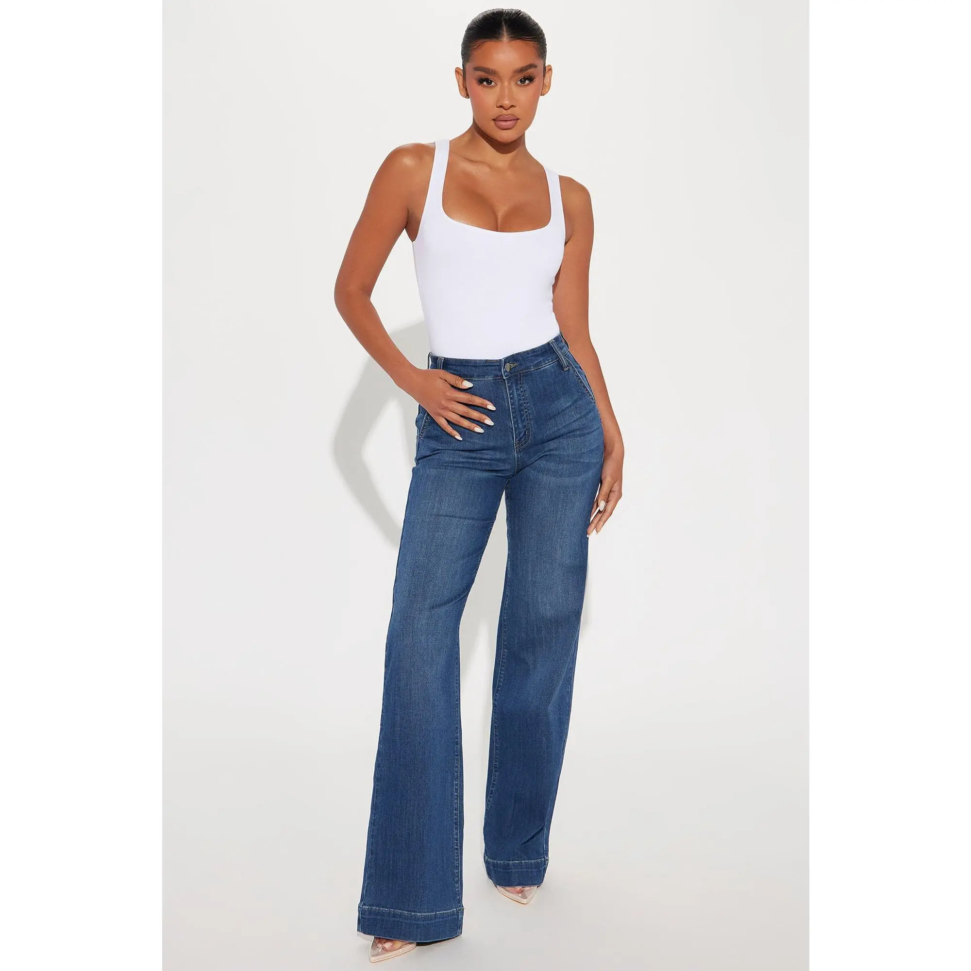 Tall Margot Stretch Trouser Jeans - Dark Wash