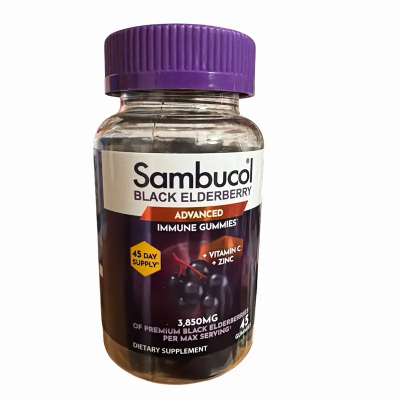 Sambucol black Elderberry gummies, dietary, fitness