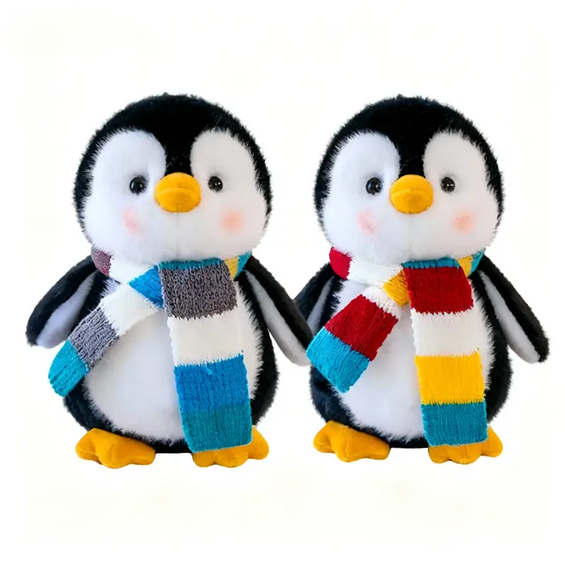 9.84in Golden Ratio Unisex Cartoon Penguin Soft Stuffed Doll - Cuddly Stuffed Animals, Plushie, Space Suit Pack Design, Massage Restoration, Stress Relief Toy, 24h Nap Feature, Anime Gift, Home Decoration