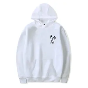 Bunnie Xo Xo Logo Merch Hoodie Pockets Drawstring Unisex Hooded Sweatshirt Fashion Clothing Novelty Hoodie Long Sleeves Funny Graphic Print Sweatshirt Pullover Unisex Gift for Birthday Valentine's Day Christmas Halloween