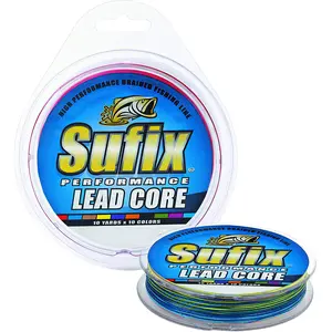 Sufix Performance Lead Core Fishing Line, 10-Color Sequence, 100 Yard Spool