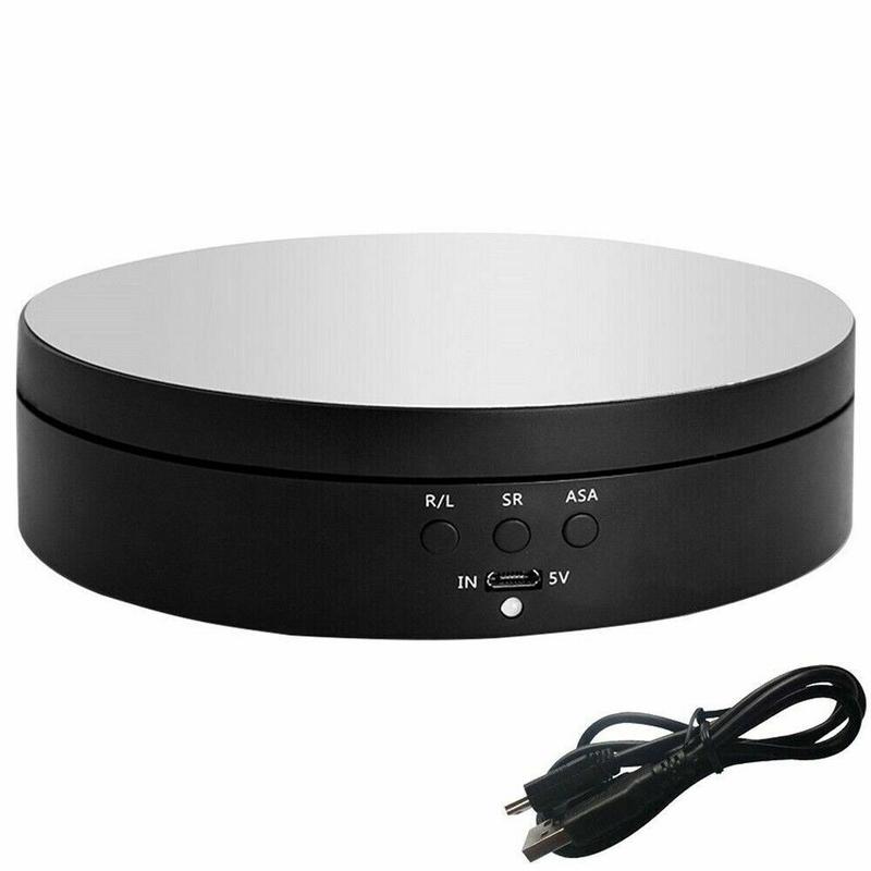 360° Electric Motorized Rotating Display Stand, Jewelry Photography & Show Holder, Adjustable Speed for Professional and Home Use Organiser Racks