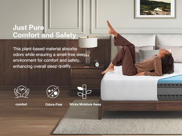 Gel Memory Foam Full/Queen/King Size Bed Mattress for Cooling Night Sleep, Comfort Sleep & Pressure Relief,5/6/8/10/12/14 inch Mattress in a Box