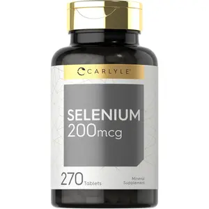 Carlyle Selenium Supplement 200mcg | 270 Tablet Capsules | Essential Trace Mineral | Vegetarian, Non-GMO, Gluten Free Carlyle Selenium Supplement 200mcg | 270 Tablet Capsules | Essential Trace Mineral | Vegetarian, Non-GMO, Gluten Free
