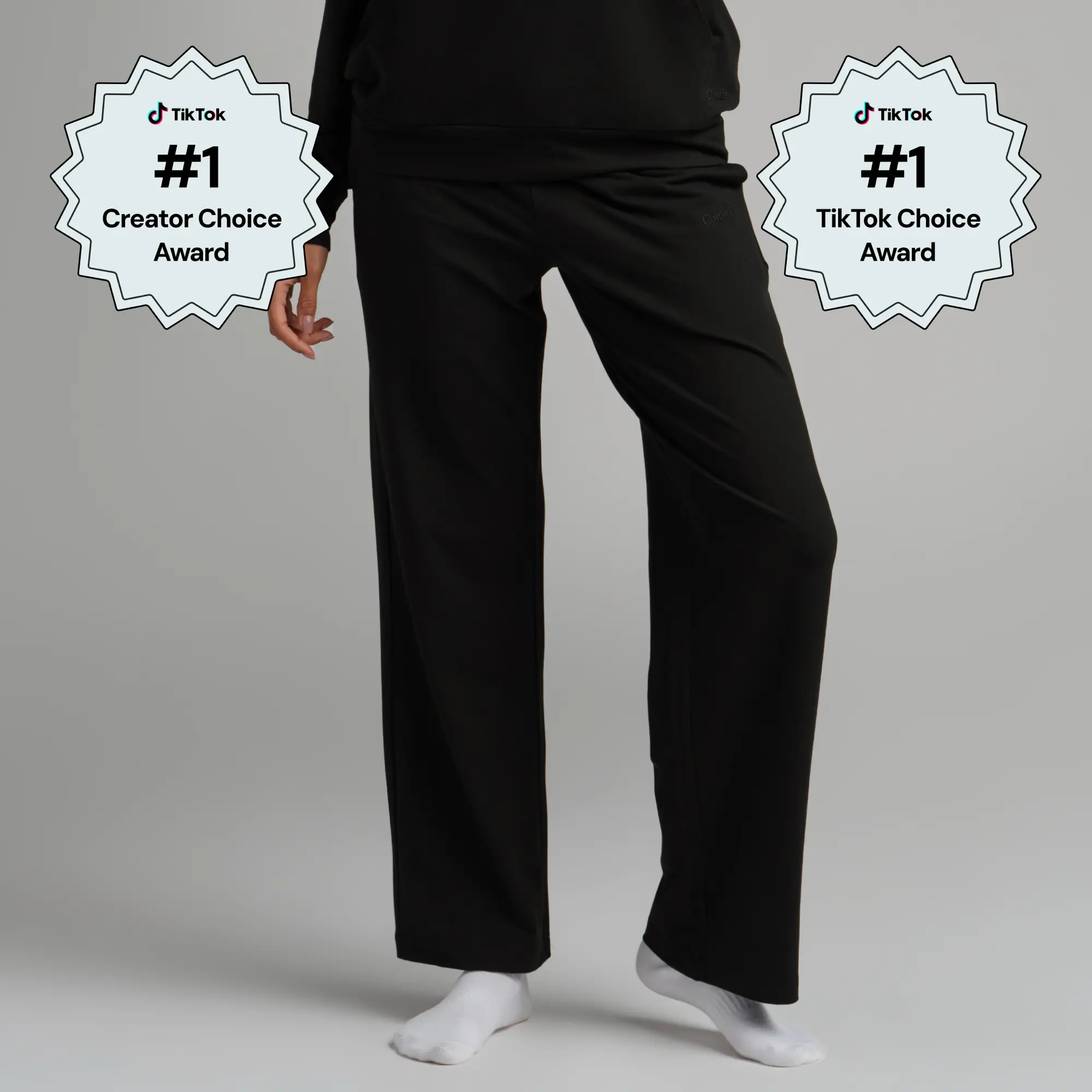 Comfrt | AllDayJersey Straight Leg Pants | Soft All-Day Wear Jersey Lounge Bottoms Womenswear Adjustable