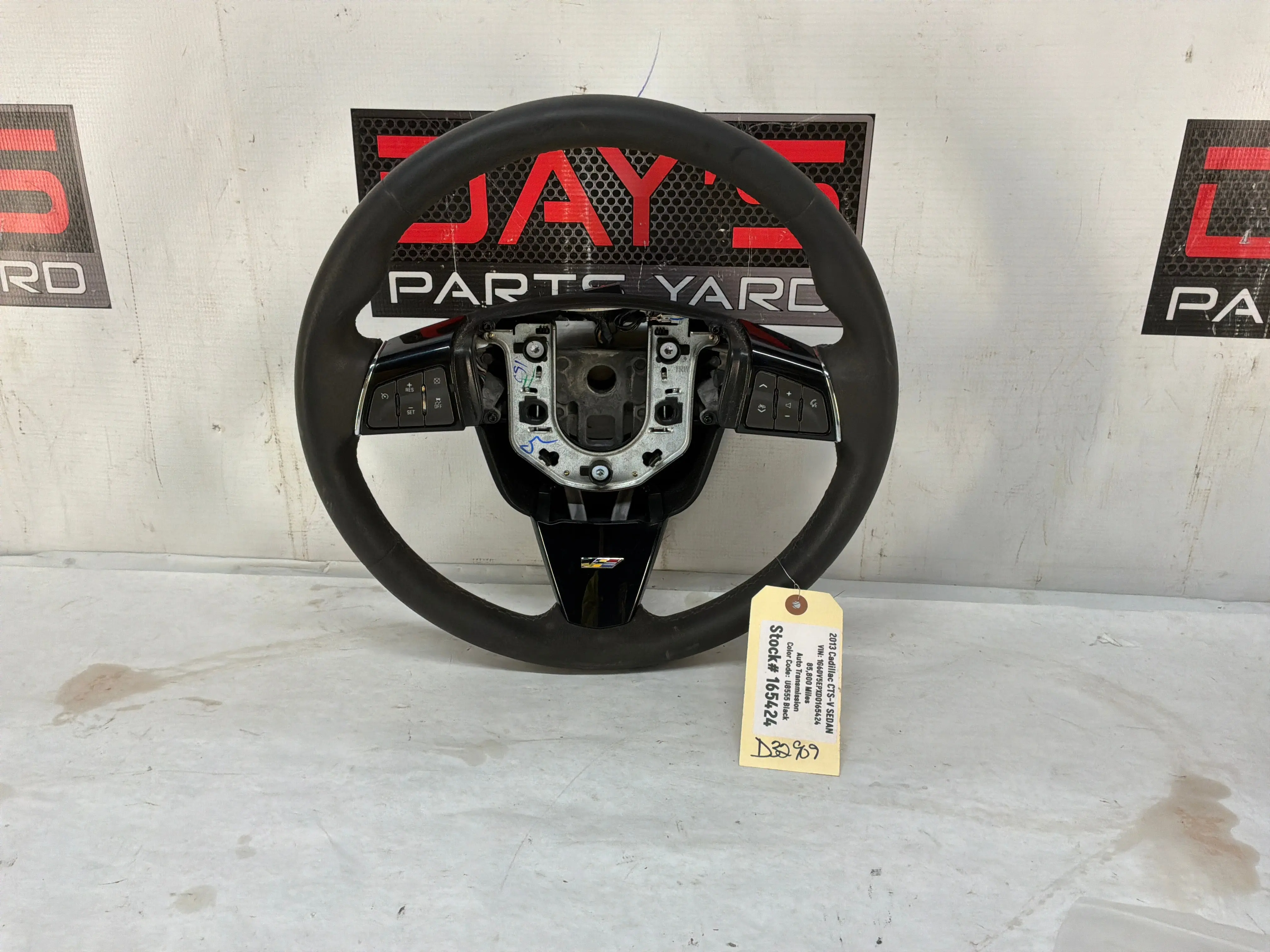 2013 Cadillac CTS-V Sedan Suede Steering Wheel w/ Controls OEM