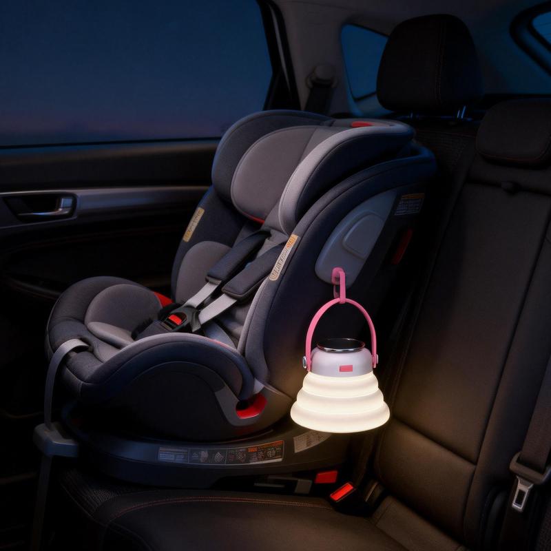 Foldable multi-color changing night lightwith 7 lighting colors,  Type-C rechargeable design.It creates immersive ambient lighting, andthis portable night light is suitable forbedrooms, outdoor camping and use as abedside lamp.